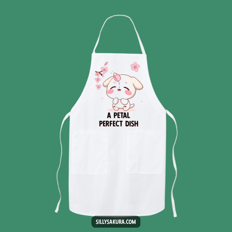 Funny Sakura Petal Nose Apron - Comical Kitchen Gear