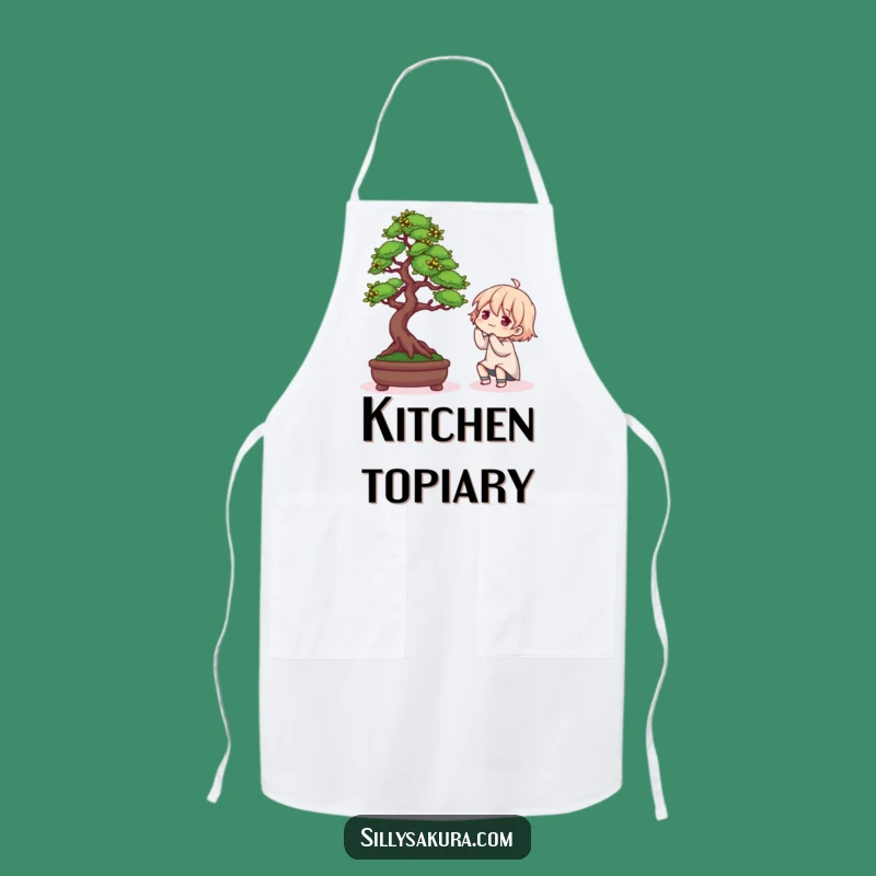 Funny Bonsai Chef Apron: Hilarious Kitchen Gear for Green-Thumbed Cooks