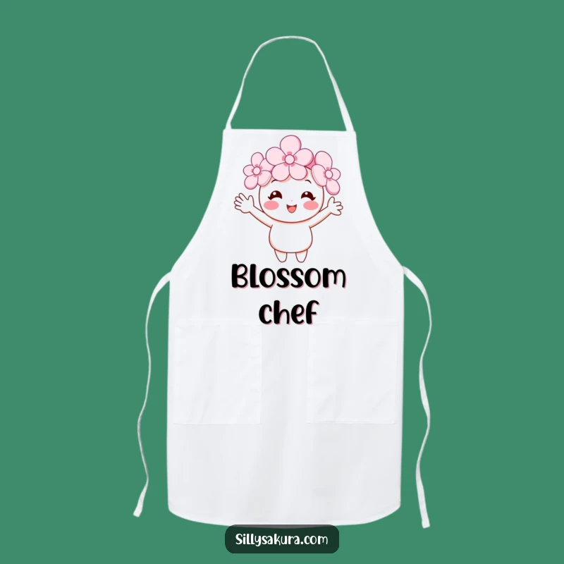 Funny Cherry Blossom Apron - Bake with Springtime Cheer!