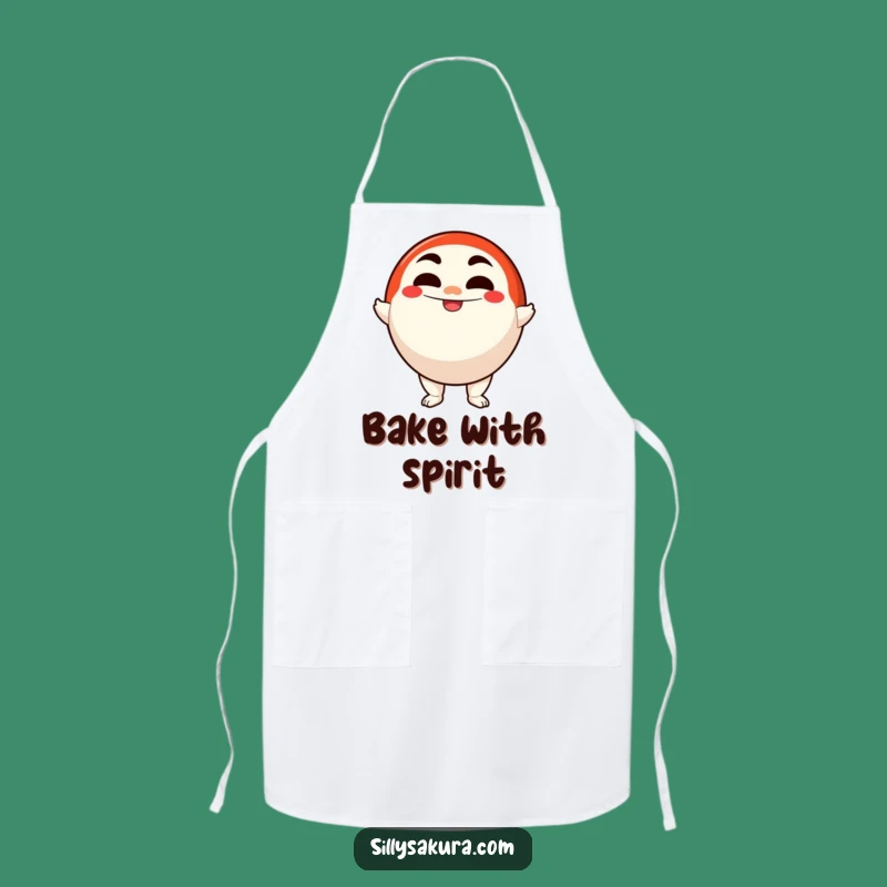Funny Daruma Doll Apron: Determined Chef's Wear, Perfect Funny Gift