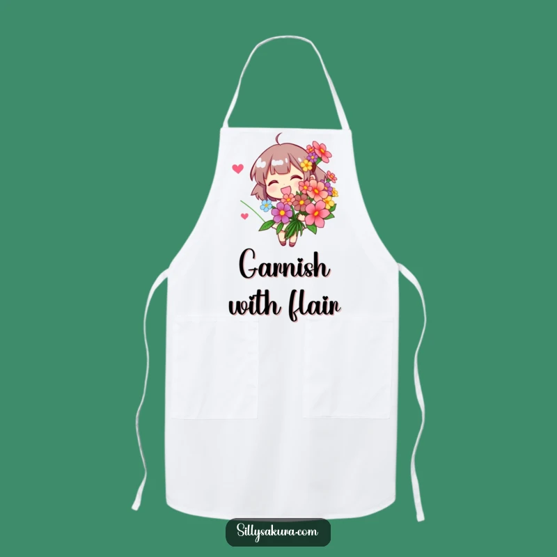 Funny Flower Apron: Cook with Blooms! Hilarious Garden Wear.