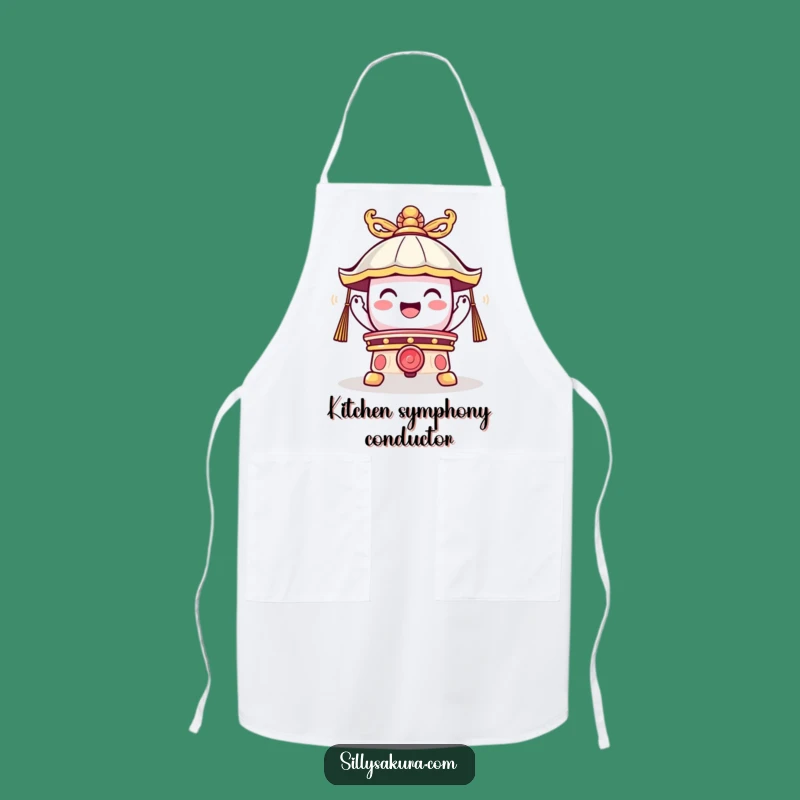 Funny Temple Bell Apron: Cook Up Joy with This Ringing Kitchen Design