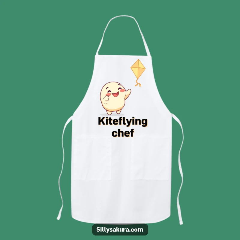 Funny Kite Pointing Character Apron - Cook with Playful Joy!