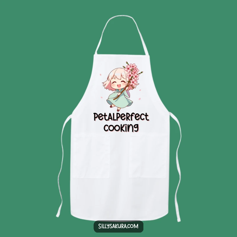 Funny Blossom Character Apron - Bloom in the Kitchen with Humor