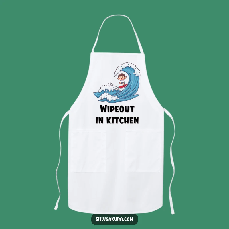 Funny Wave Rider Chef Apron: Hilarious Kitchen Gear for Surfy Cooks