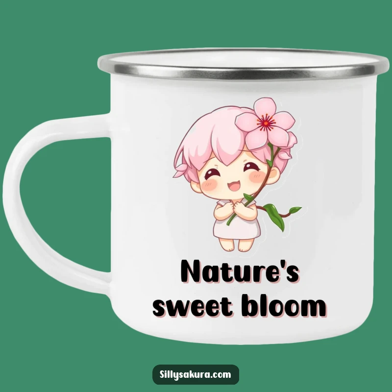 Funny Camping Mug: Blossom Drinker, Outdoor Spring Funny Gift