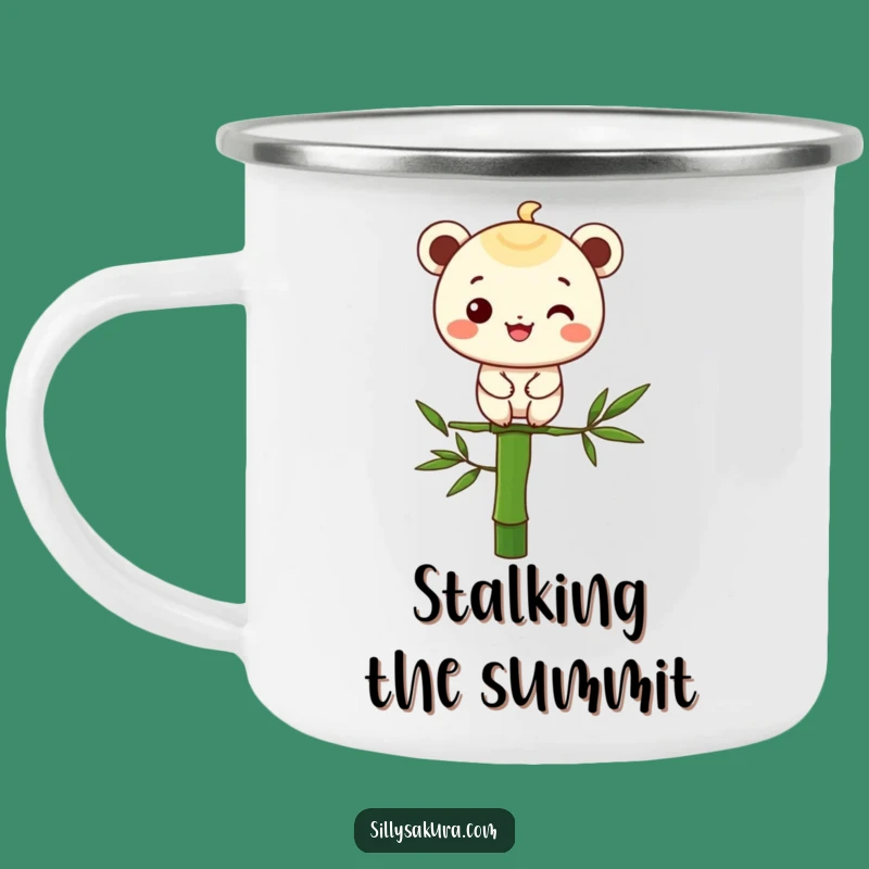 Funny Bamboo Balance Camping Mug: Find Your Zen on the Trail