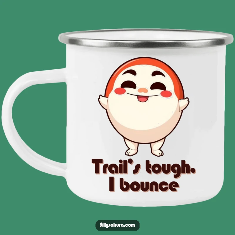 Funny Daruma Doll Camping Mug: Durable Character Cup for Adventurers