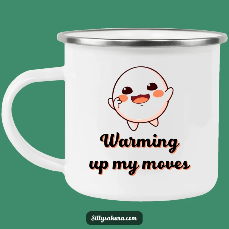 Funny Floating Daruma Camping Mug - Dancing Doll for Outdoor Joy