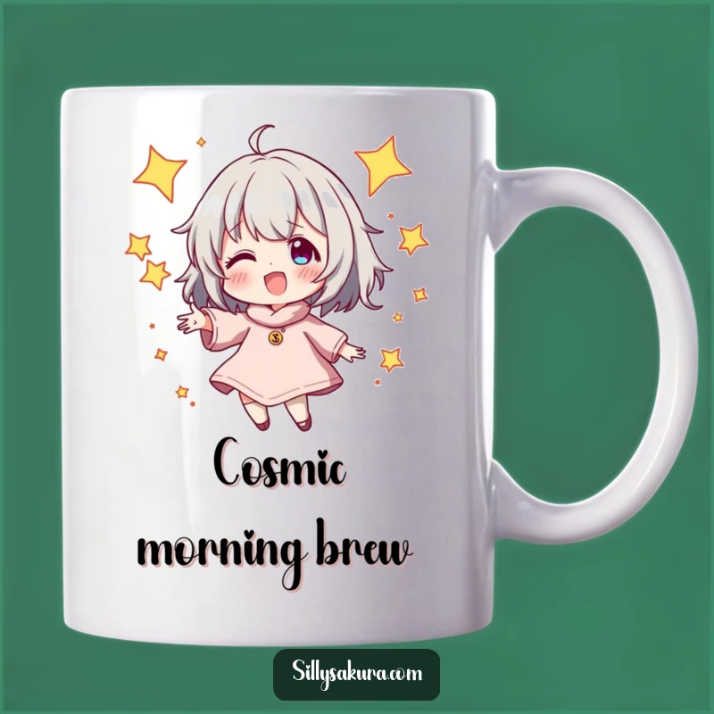 Funny Star Juggling Character Mug - Magical and Humorous Gift for Dreamers