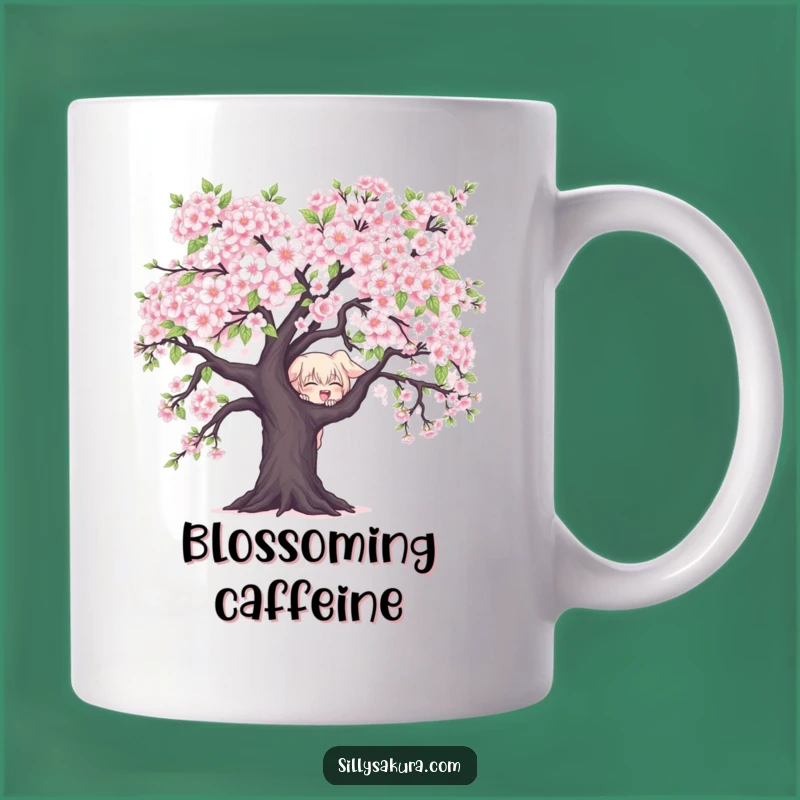 Funny Mischievous Character Mug: Peek-a-Boo Humor, Perfect Spring Gift for Playful Souls