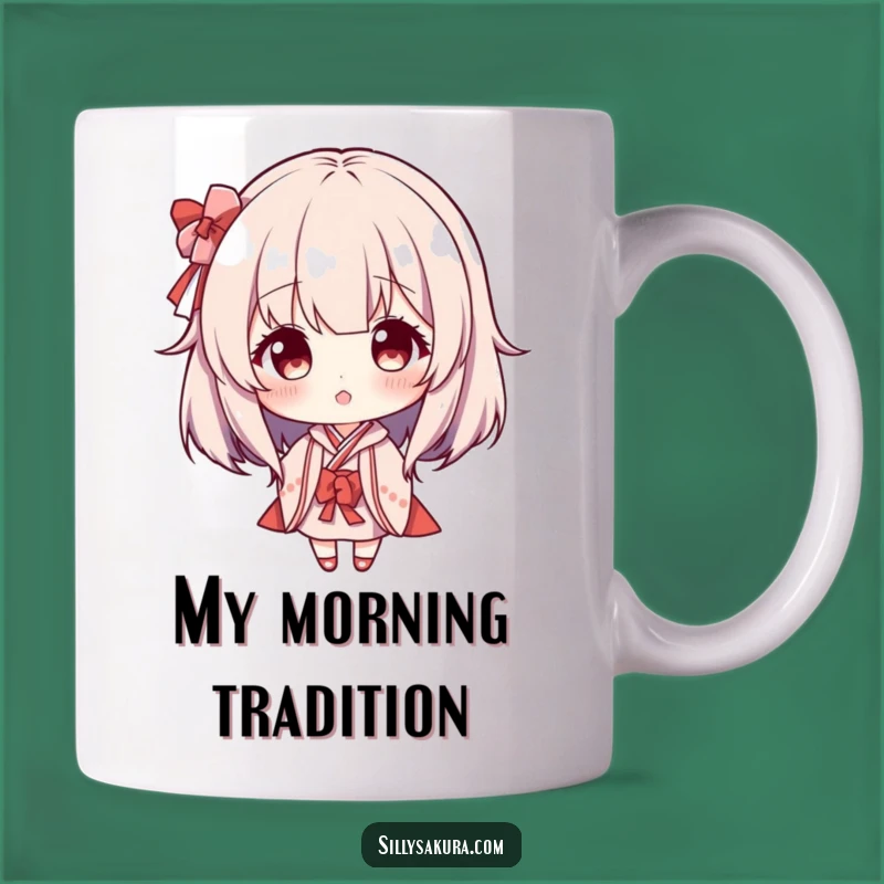 Funny Maiko Wig Mug: Playful Character Delight, Perfect Funny Gift!