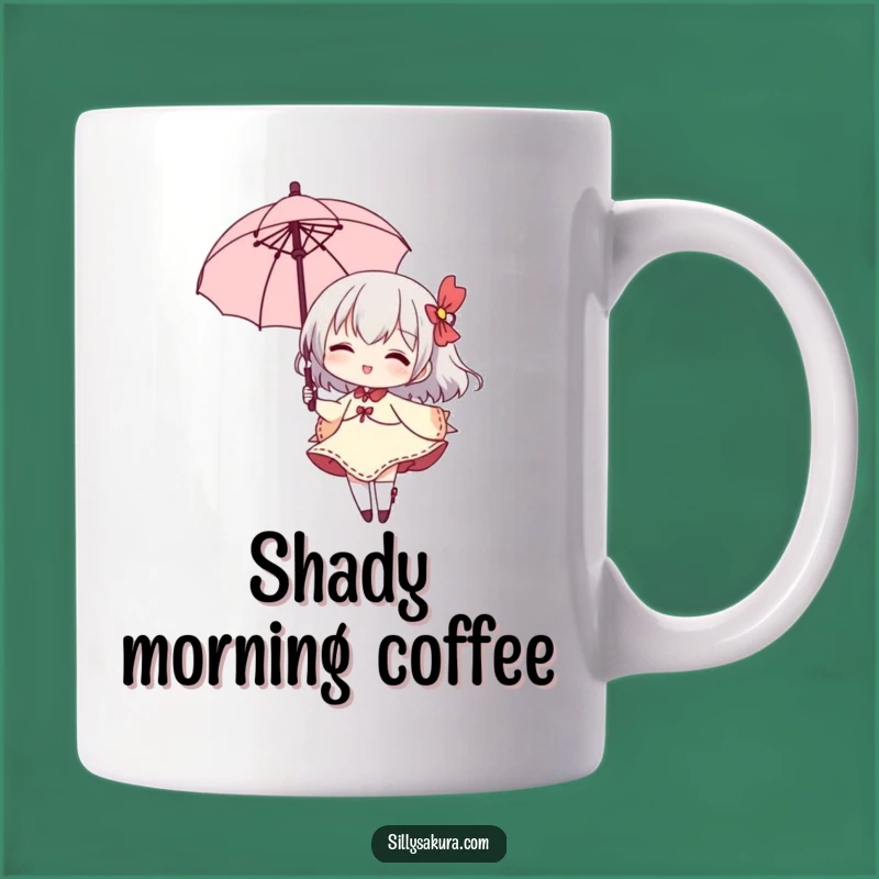 Funny Parasol Character Mug: Elegant & Humorous Gift for Dapper Souls