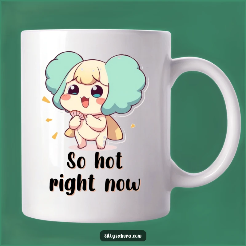 Funny Fan Self Mug: Hilarious Hot Weather Relief Coffee Cup Gift