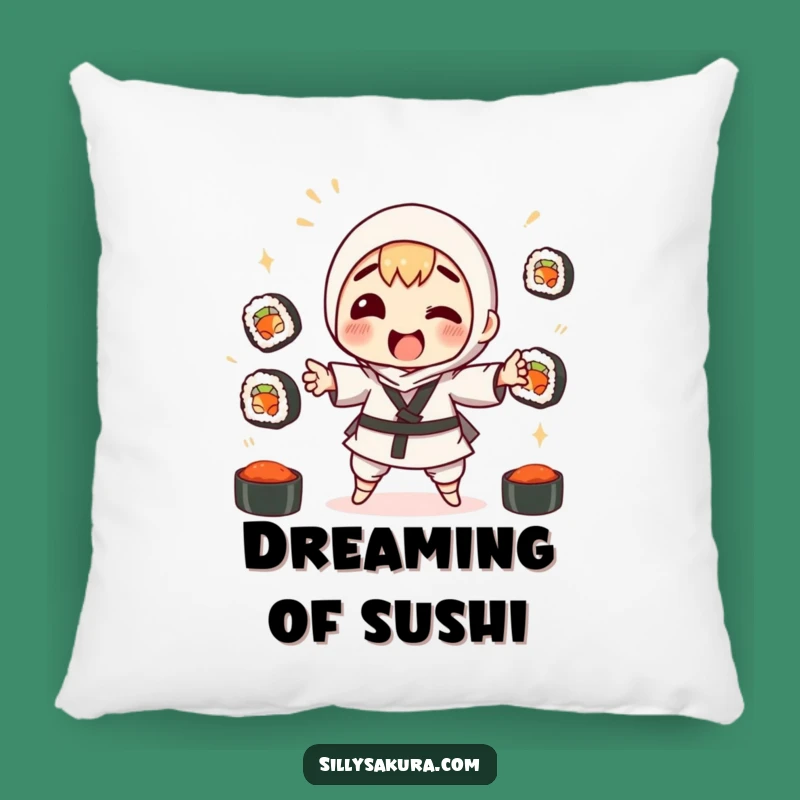 Funny Sushi Juggling Pillow: Comfy and Hilarious Japanese Food Decor Gift