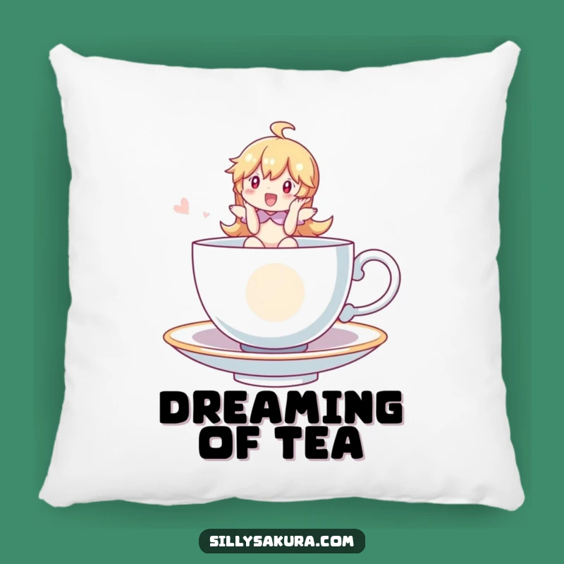 Funny Whimsical Tea Cup Rider Pillow - Comfy and Magical Accent