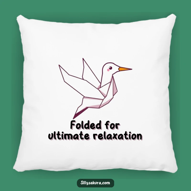 Funny Giggle Crane Pillow: Cuddle Up with This Hilarious Origami Bird