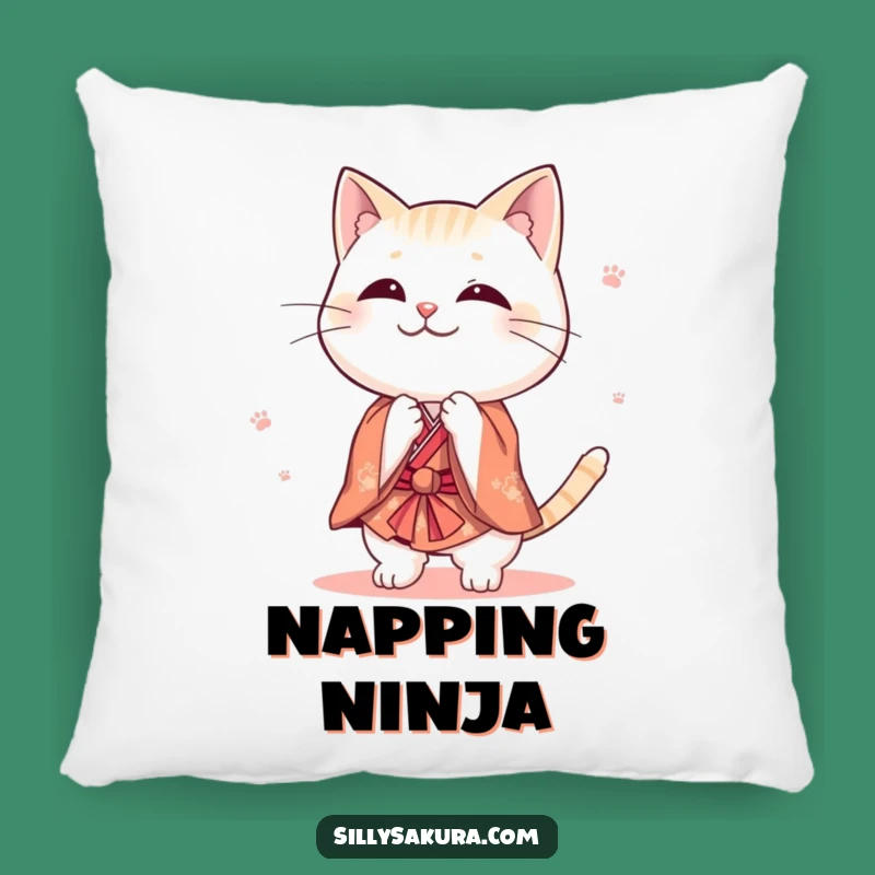 Funny Cat Kimono Pillow - Cozy Comfort and Adorable Humor!