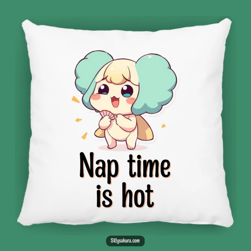 Funny Fan Self Pillow: Comfy and Comical Hot Weather Decor Gift