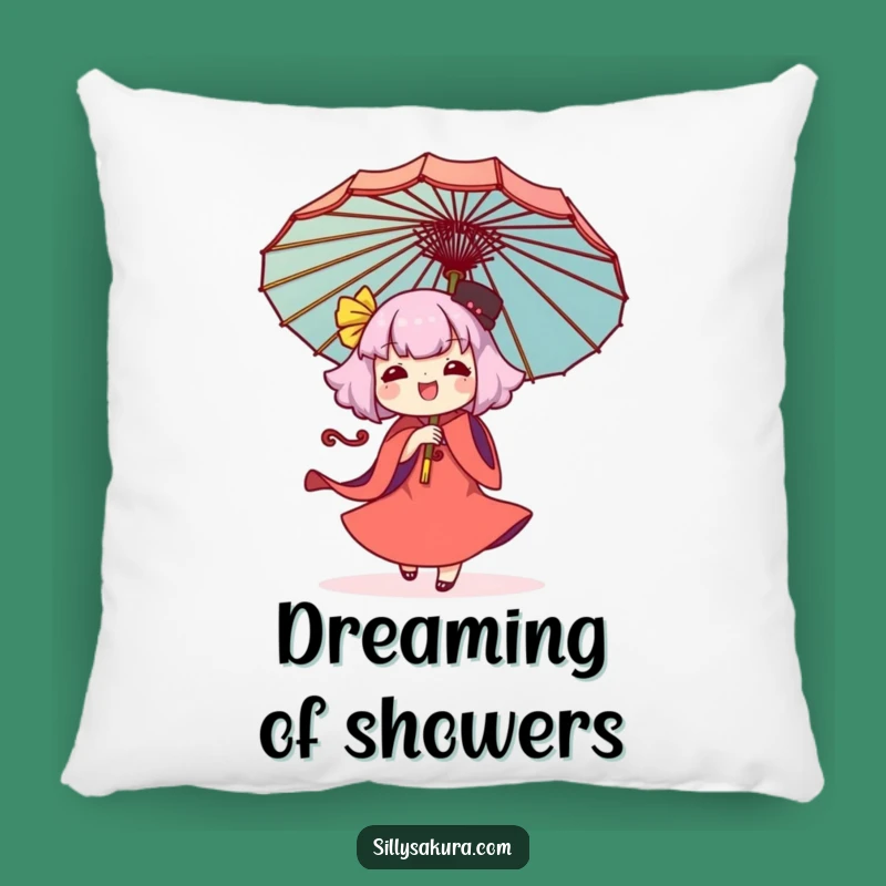 Funny Kawaii Umbrella Twirling Pillow: Cozy Comfort with a Joyful Design, Gift