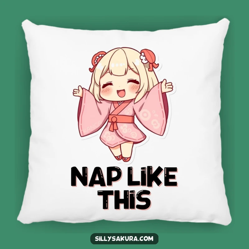 Funny Kimono Dance Pillow: Cozy Billowing Sleeves Comfort