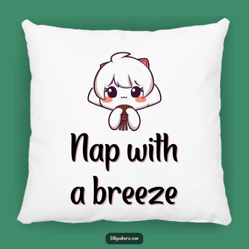 Funny Japanese Fan Pillow: Soft Flourishing Character Cushion, Chic Funny Gift