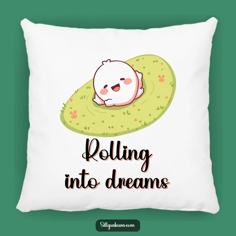 Funny Rolling Hill Character Pillow - Cozy & Giggling Comfort