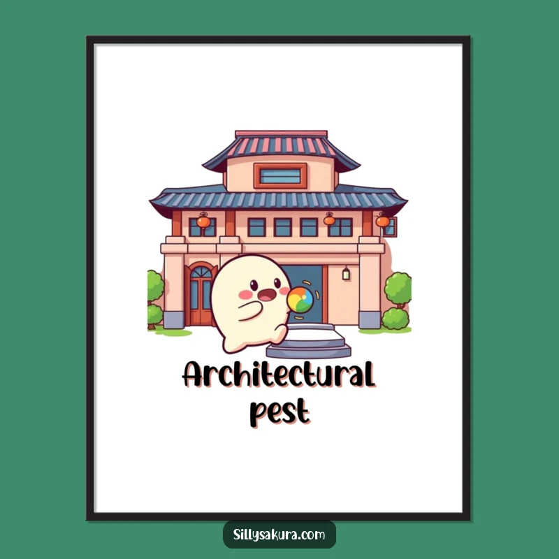 Funny Bouncing Character Digital Art: Playful Print, Instant Fun Decor Gift