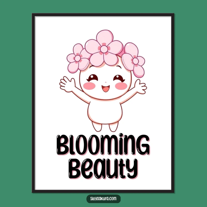 Funny Cherry Blossom Digital Art - Instant Spring Cheer Gift!