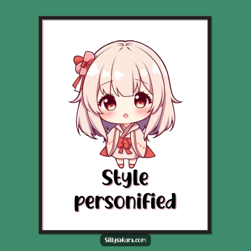 Funny Maiko Wig Digital Art: Playful Character, Instant Funny Gift!