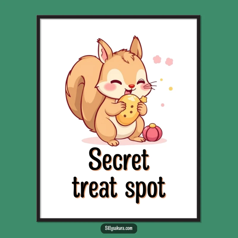 Funny Squirrel Festival Digital Art: Instant Whimsy with Hidden Treats