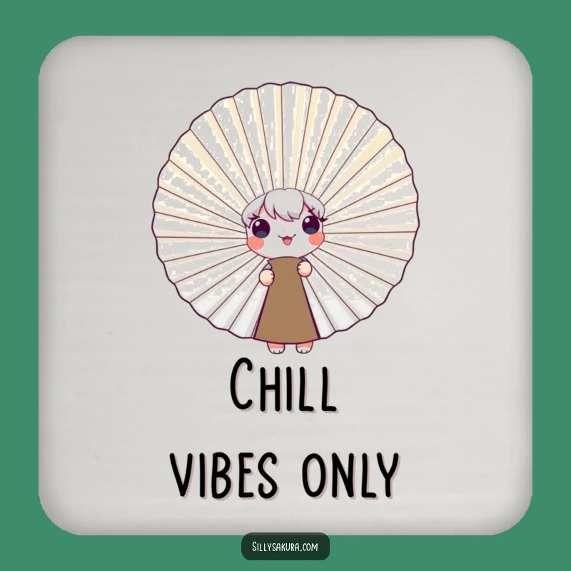 Funny Peeking Fan Character Coaster Set - Cute Protection for Tables