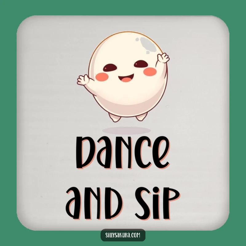 Funny Dancing Daruma Coaster Set: Protect Surfaces with Joyful Moves, Great Gift