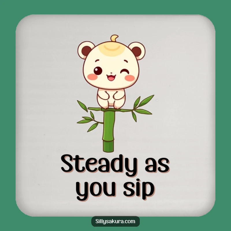 Funny Bamboo Balance Coasters: Protect Surfaces with Zen-inspired Charm