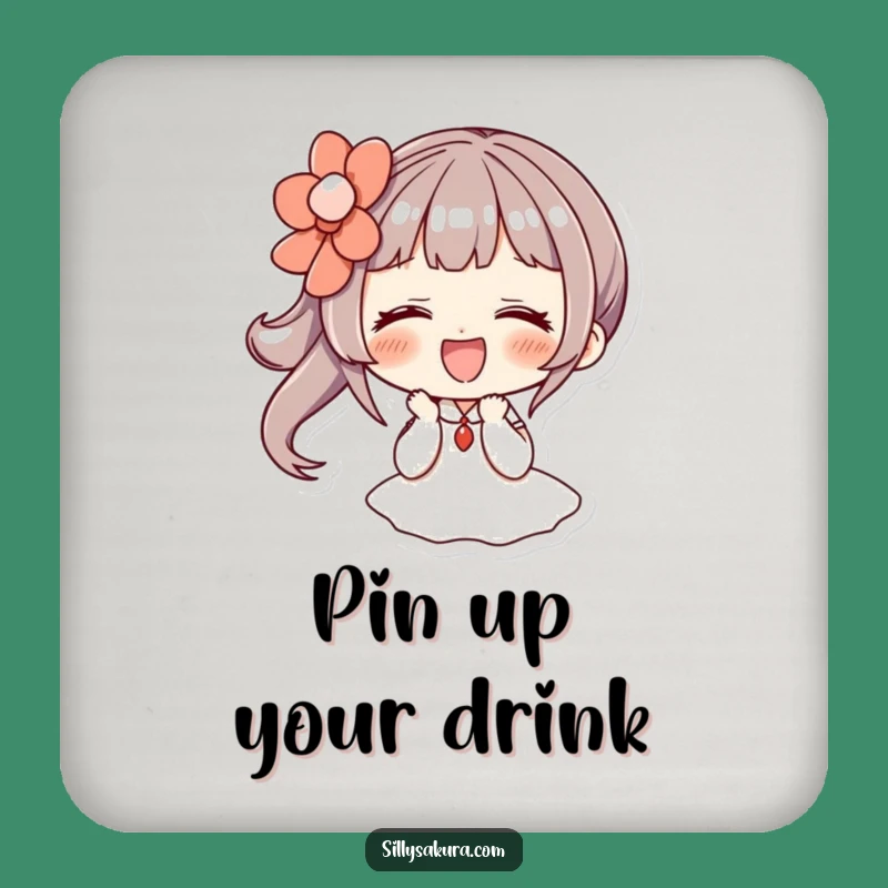 Funny Giggling Hairpin Coaster - Joyful Table Protection