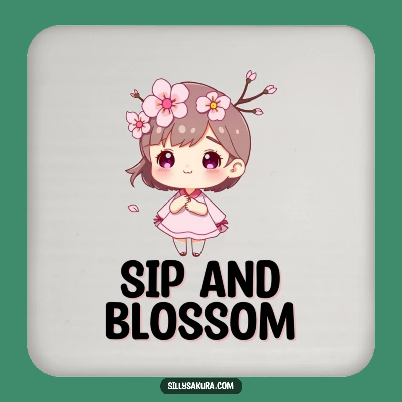 Funny Cherry Blossom Wind Coaster: Petal Drink Art Gift