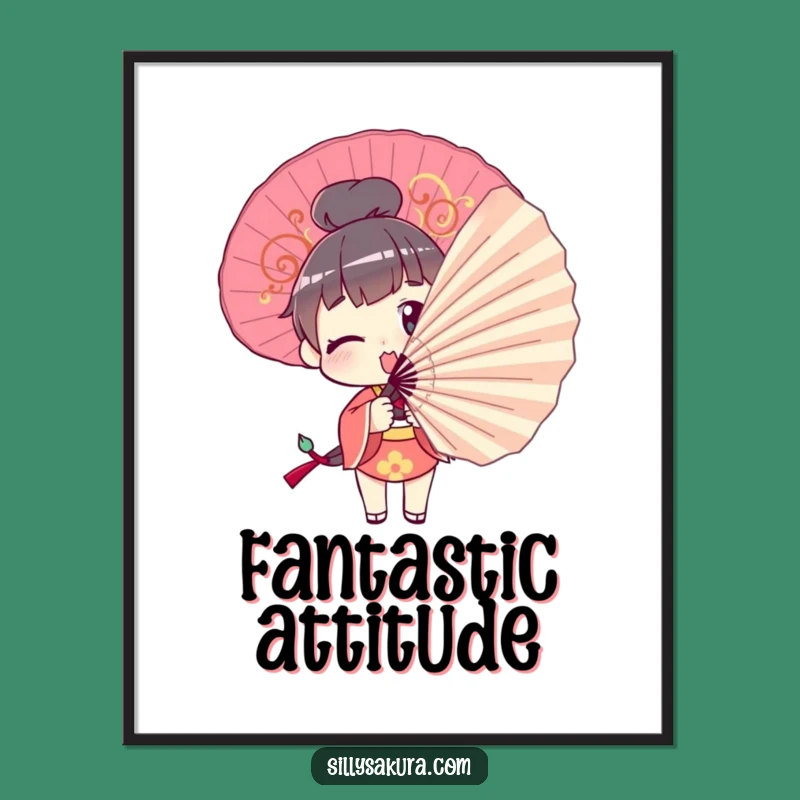 Funny Poster: Comical Fan Pose Art, Hilarious Wall Decor Funny Gift