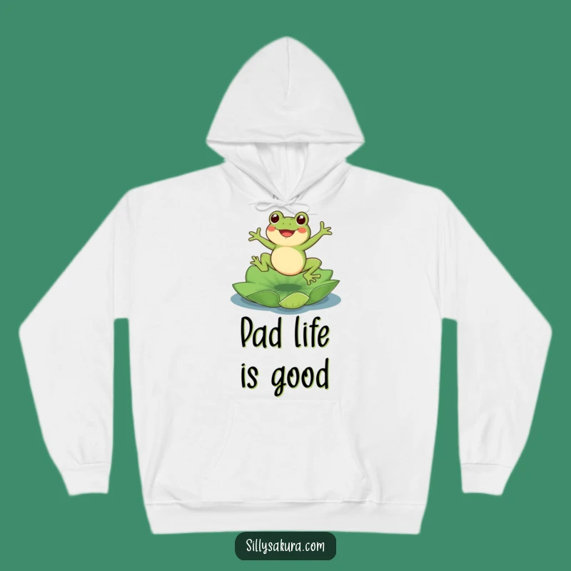 Funny Frog Lotus Hoodie: Cozy Comfort with a Joyful Jumping Frog