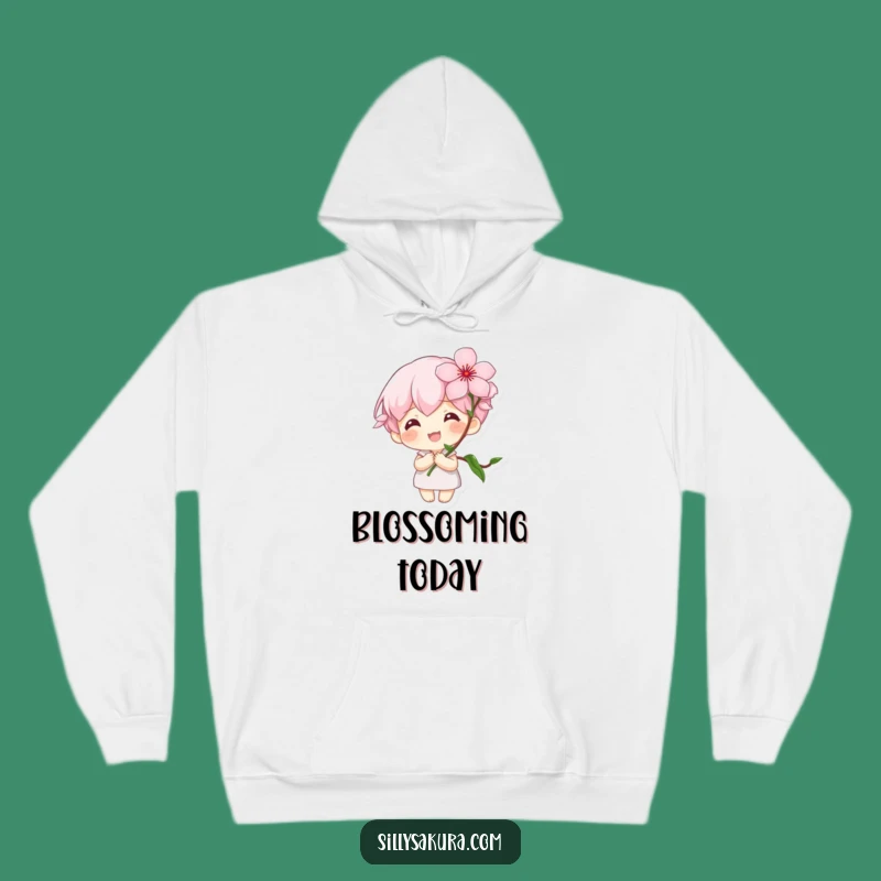 Funny Hoodie: Cozy Blossom Character, Warm and Funny Gift