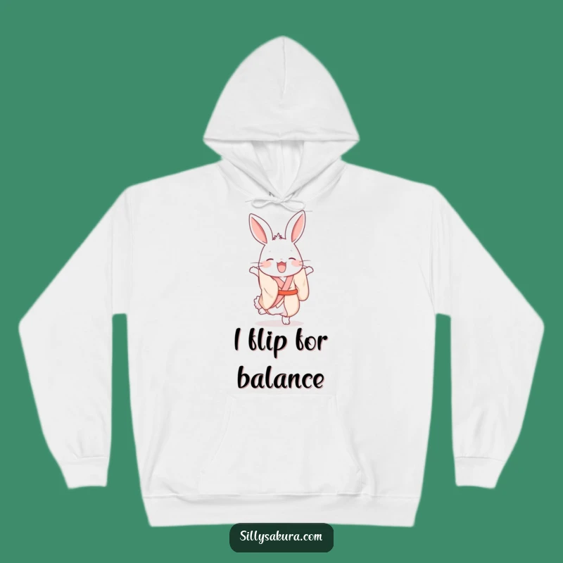 Funny Rabbit Kimono Hoodie: Cozy Comfort with Acrobat Flair