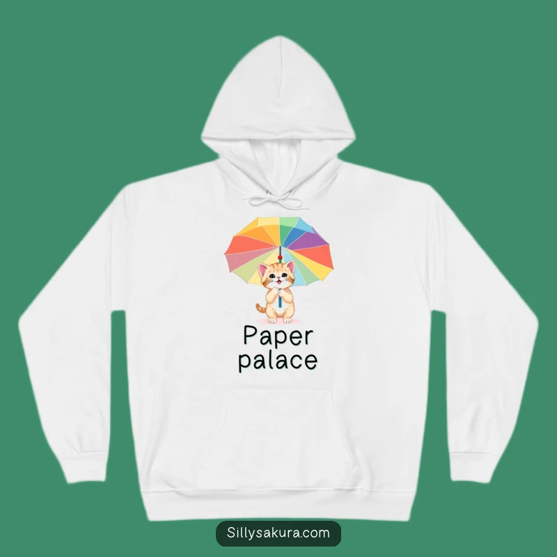Funny Kitten Umbrella Hoodie - Cozy Adventure Vibes!