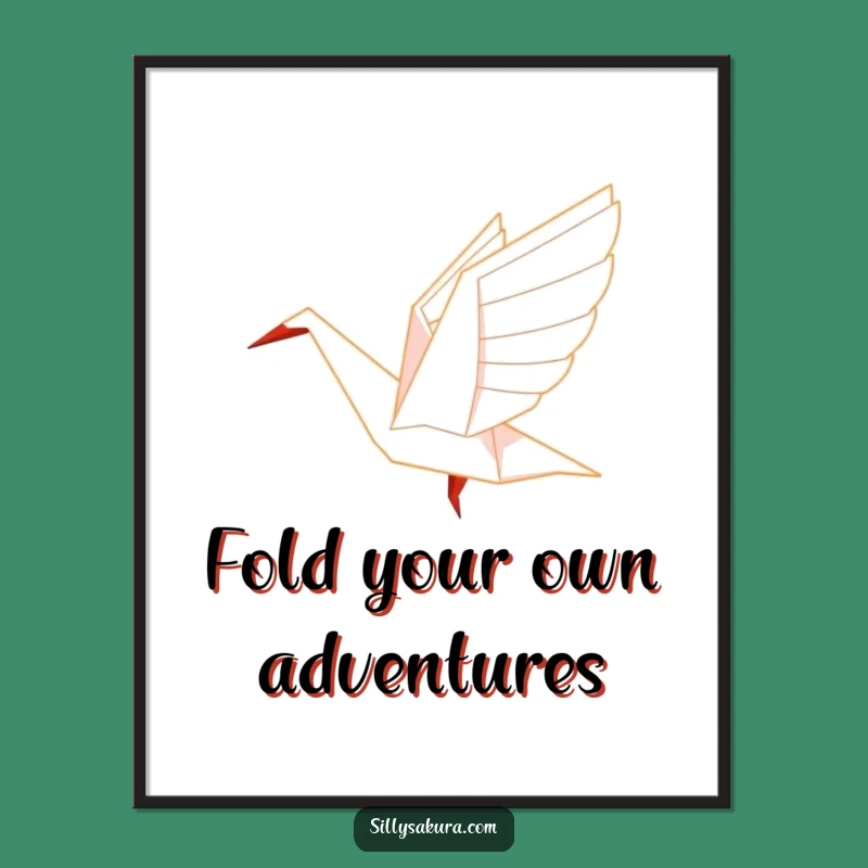Free Printable Origami Crane Wall Art Downloadable Gift Decor for Peaceful Spaces