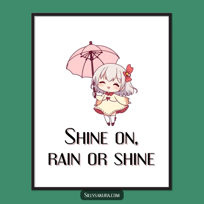 Funny Free Printable Wall Art: Elegant Parasol Twirler - Quirky Downloadable Decor!