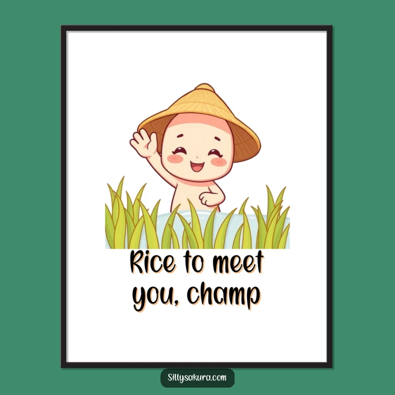 Funny Free Printable Wall Art: Waving Farmer, Rural Charm, Quirky Downloadable Decor!
