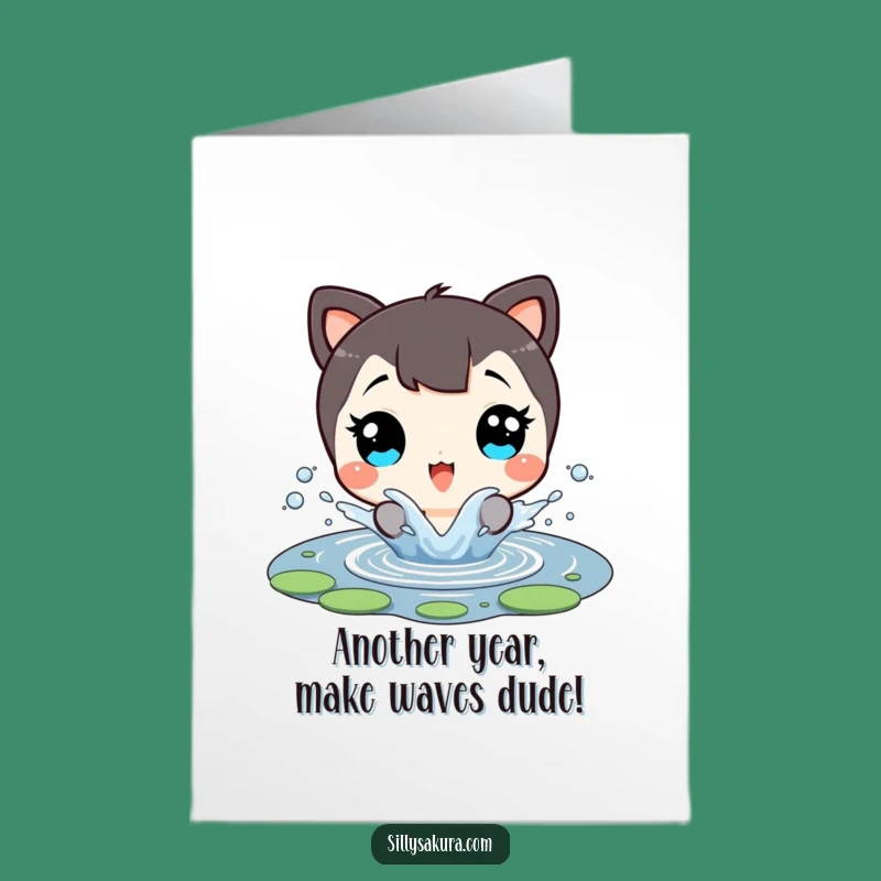 Free Printable Birthday Card: Splashy Character - A Joyful Downloadable Gift!