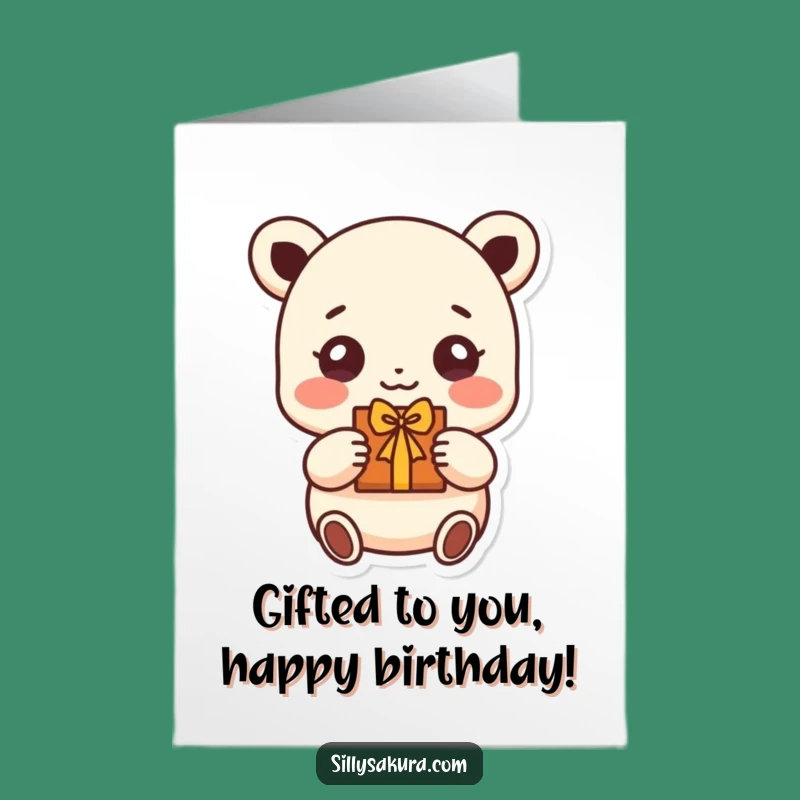 Free Printable Birthday Card: Beaming Character Handmade Gift Downloadable