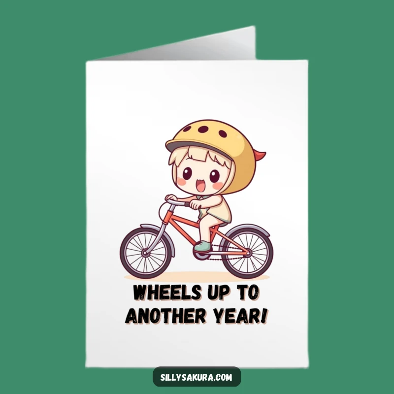 Free Printable Birthday Card: Funny Cyclist Character - A Hilarious Downloadable Gift!