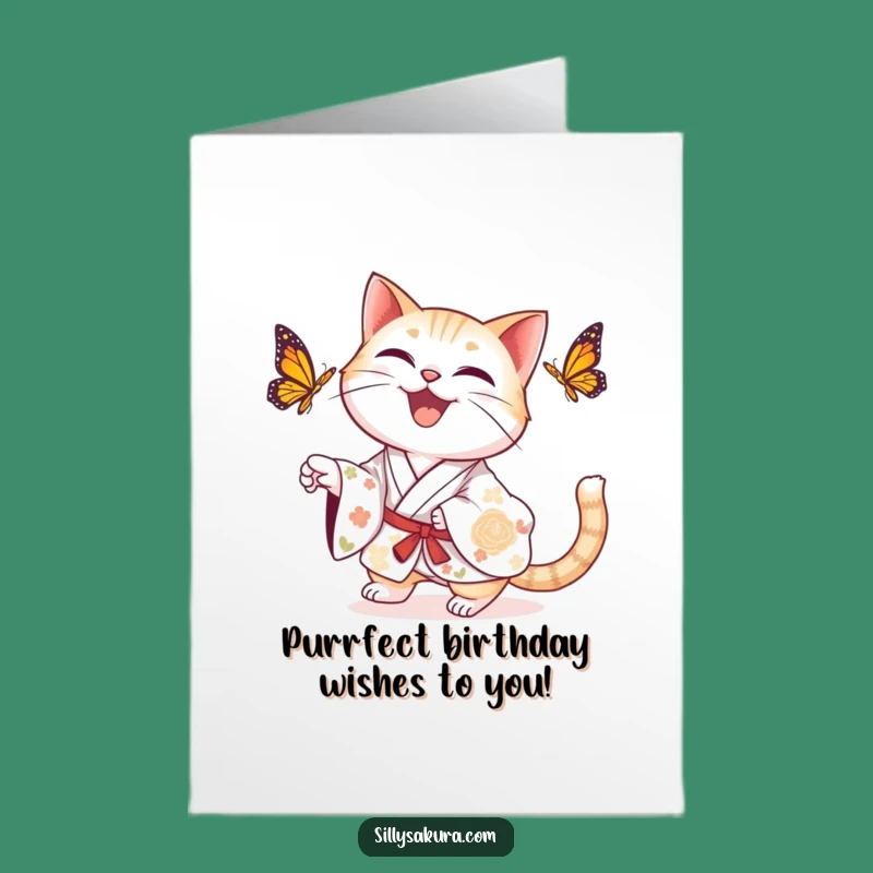 Free Printable Cat Birthday Card - Delighted Downloadable Gift for a Purrfect Day