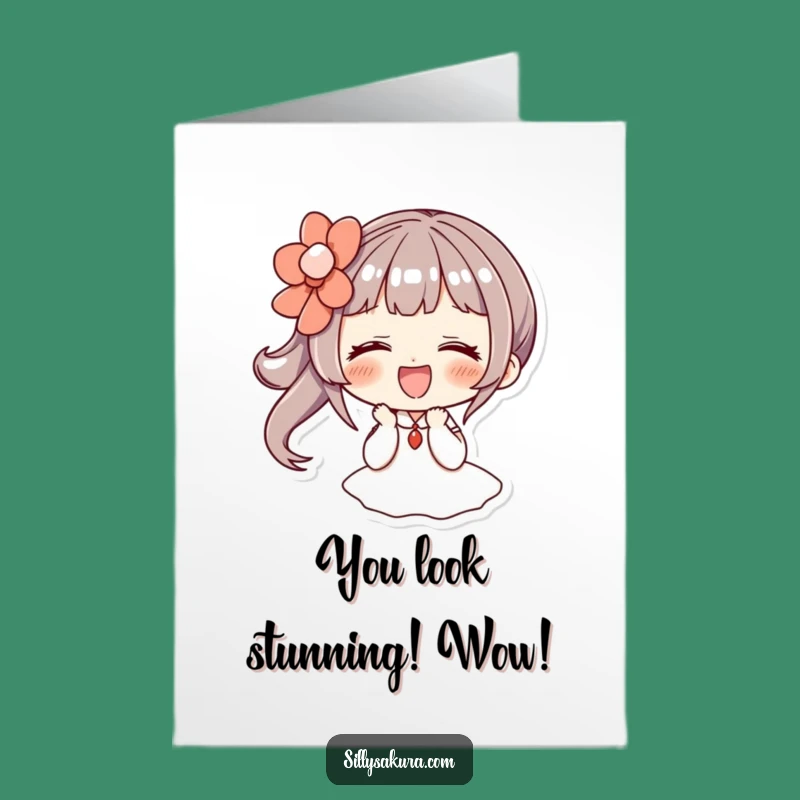 Free Printable Congrats Card: Giggling Style, Hairpin Joy, Downloadable Gift for Celebrations!