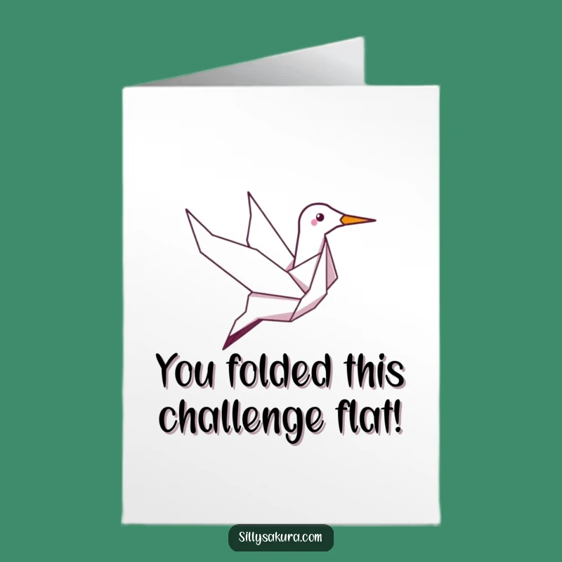 Free Printable Crane Card: Congratulate with Funny Downloadable Art, Perfect for Any Achievement